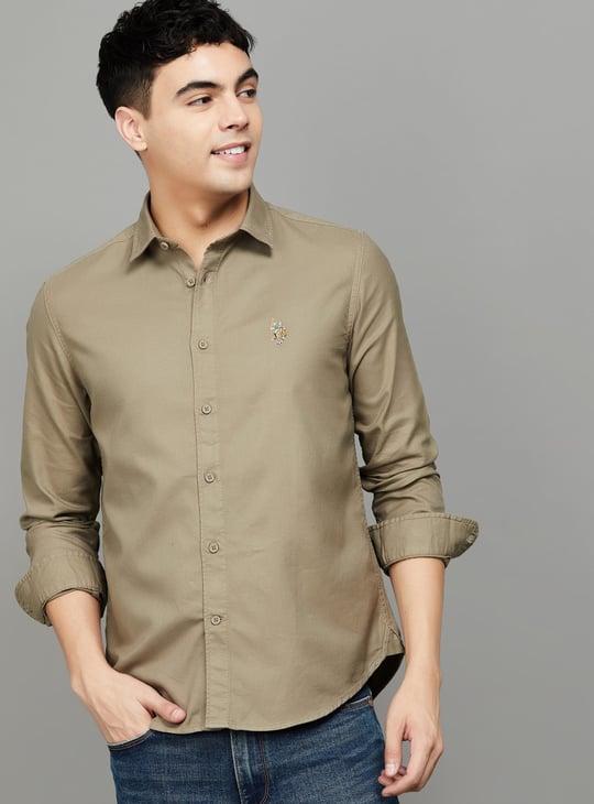 US POLO ASSN Solid Regular Fit Shirt