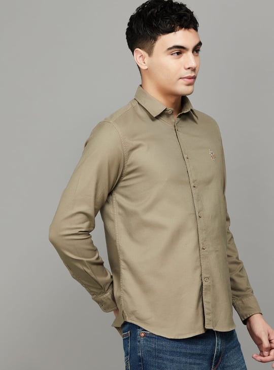 US POLO ASSN Solid Regular Fit Shirt