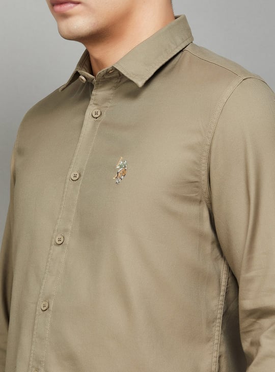 US POLO ASSN Solid Regular Fit Shirt