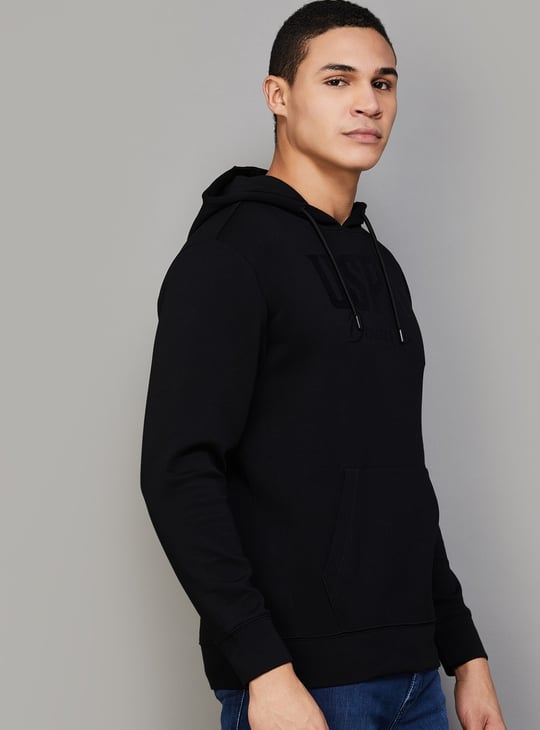 US POLO ASSN Brand Print Hooded Sweatshirt