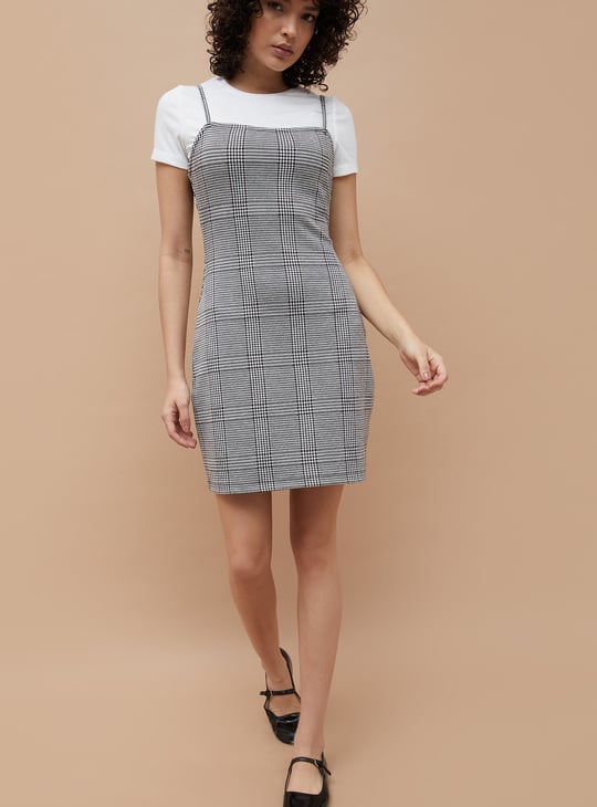 junior semi formal dresses sale V Neck Fitted Maxi Pinafore Corduroy Dress C2608 – YLISTYLE main image 0