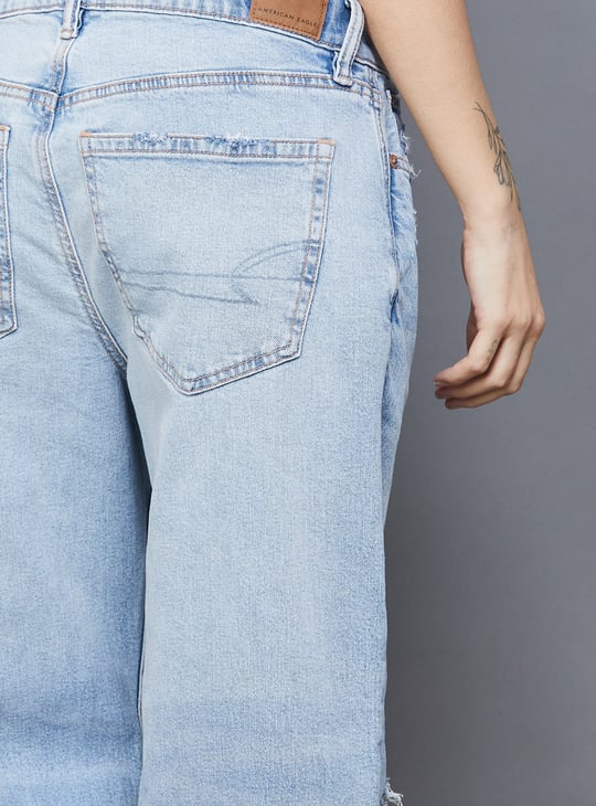 AMERICAN EAGLE Distressed Strigid Jeans (Boyfriend)