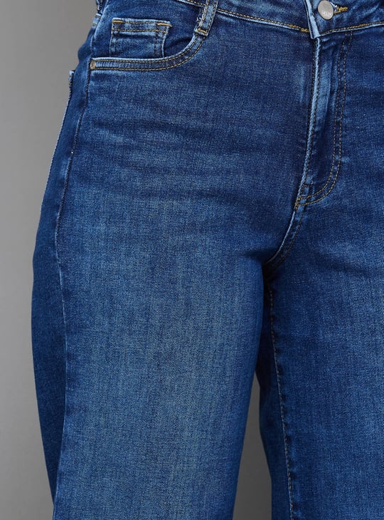 KRAUS Medium Washed Wide Leg Jeans
