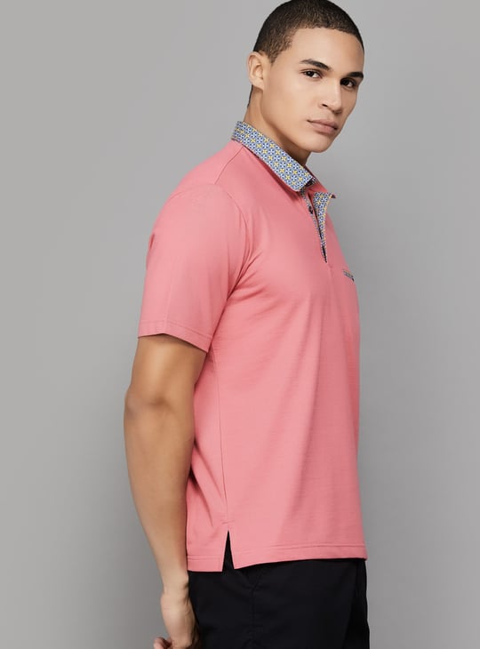 FAHRENHEIT Solid Slim Fit Polo T-shirt