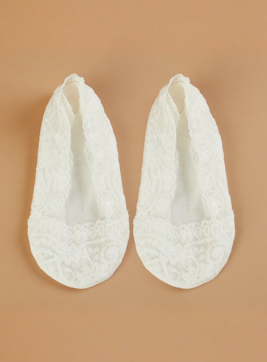 GINGER Lace No Show Socks - Pack of 3