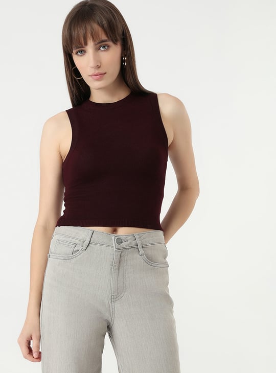 KRAUS Solid Crop Top