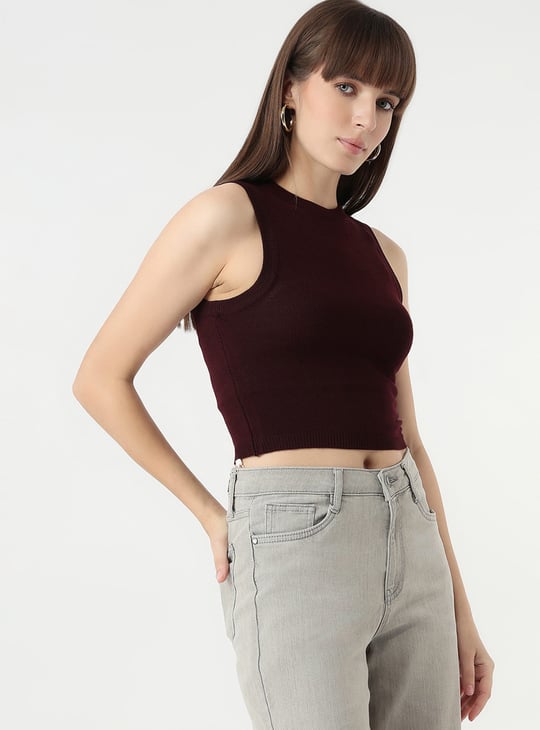 KRAUS Solid Crop Top