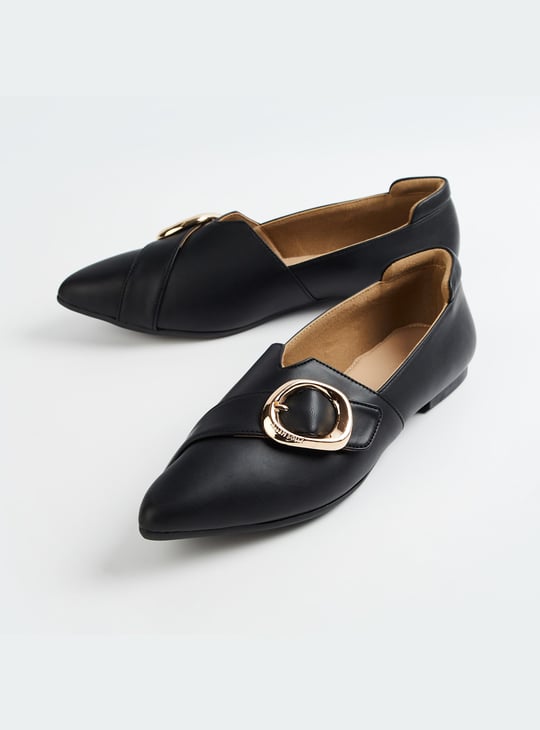 ALLEN SOLLY Buckle Ballerinas