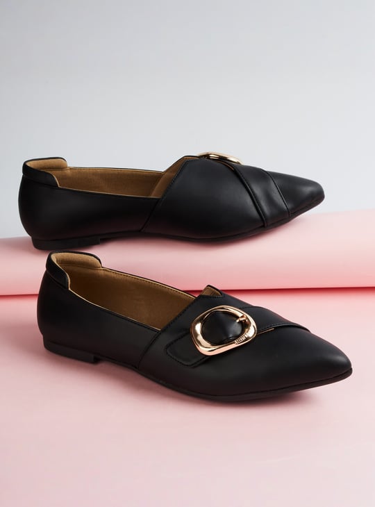 ALLEN SOLLY Buckle Ballerinas
