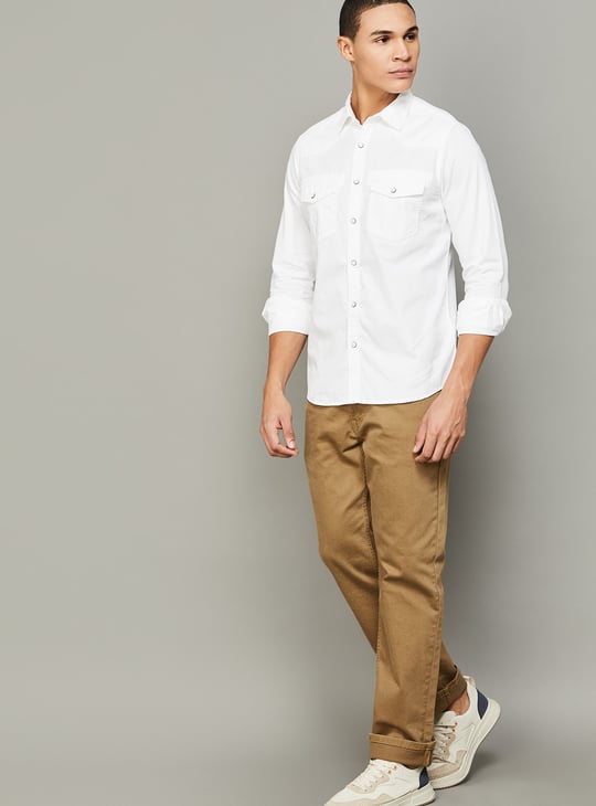 SPYKAR Solid Slim Fit Shirt