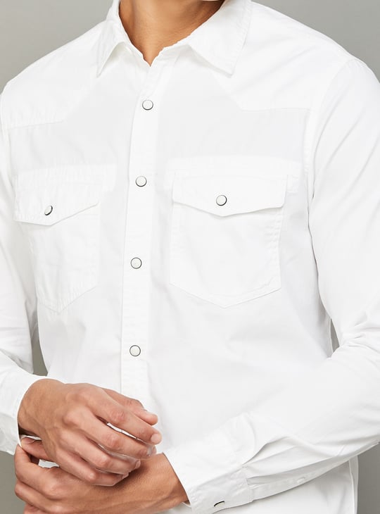 SPYKAR Solid Slim Fit Shirt