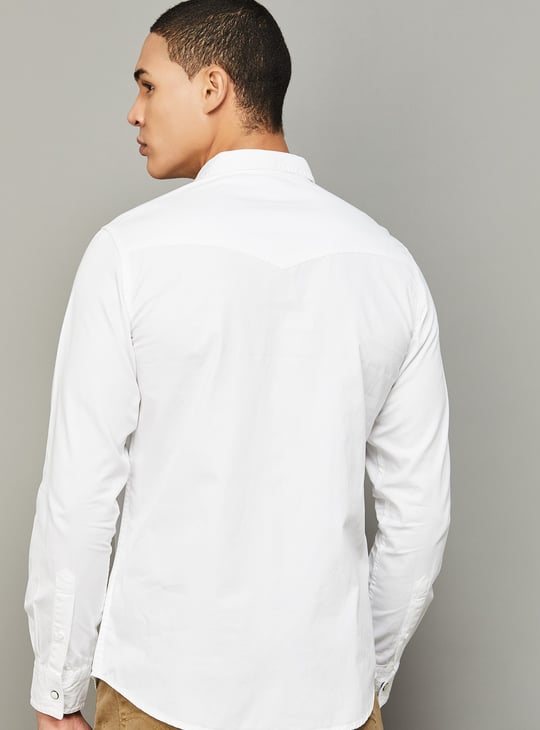 SPYKAR Solid Slim Fit Shirt