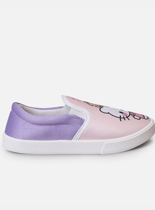 BIOWORLD Girls Hello Kitty & Kuromi Slip-On Shoes