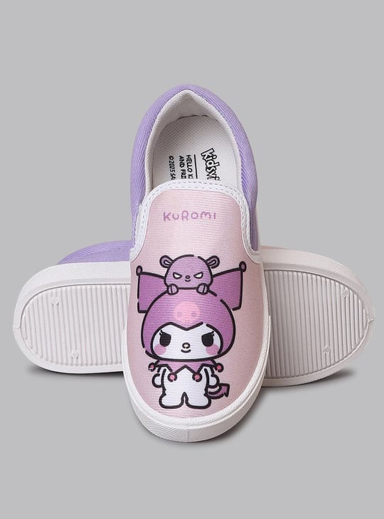 BIOWORLD Girls Hello Kitty & Kuromi Slip-On Shoes