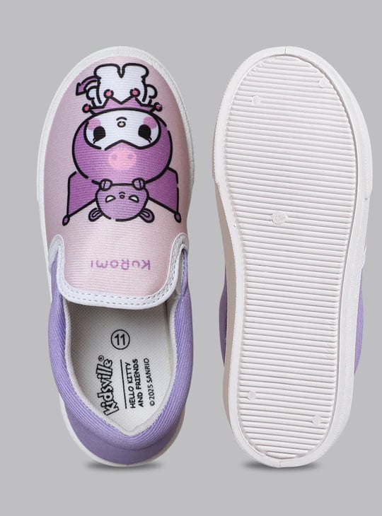 BIOWORLD Girls Hello Kitty & Kuromi Slip-On Shoes