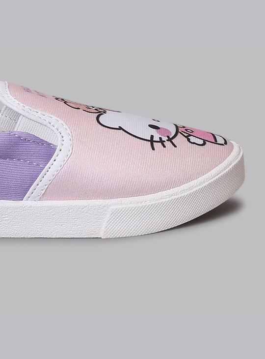 BIOWORLD Girls Hello Kitty & Kuromi Slip-On Shoes