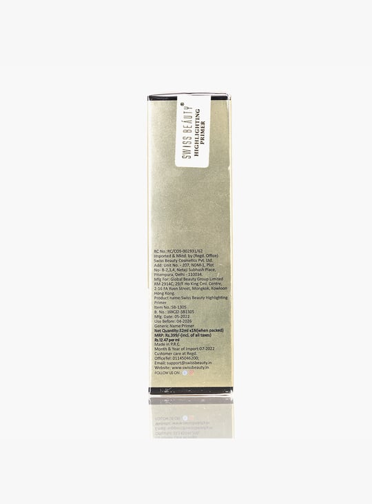 SWISS BEAUTY Highlighting Primer - 01 Natural Tint - 32ml