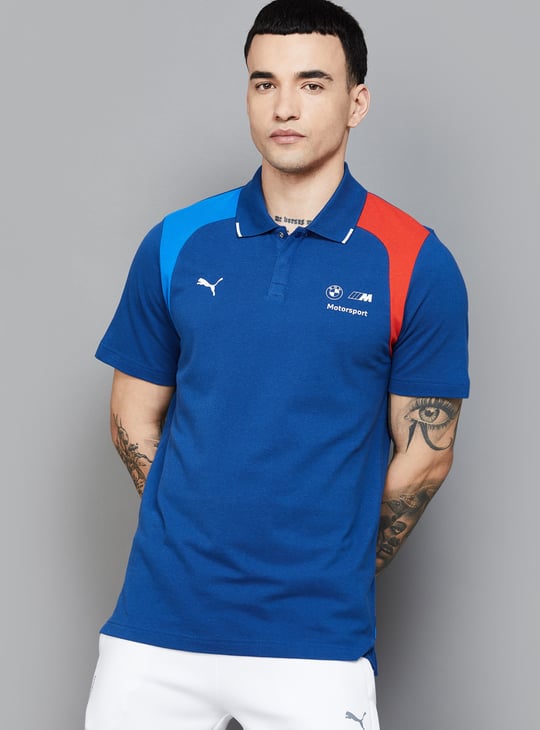 PUMA x BMW M Motorsport Colourblocked Active Polo T-shirt
