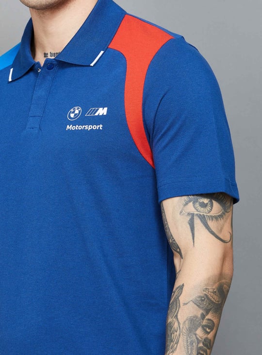 PUMA x BMW M Motorsport Colourblocked Active Polo T-shirt