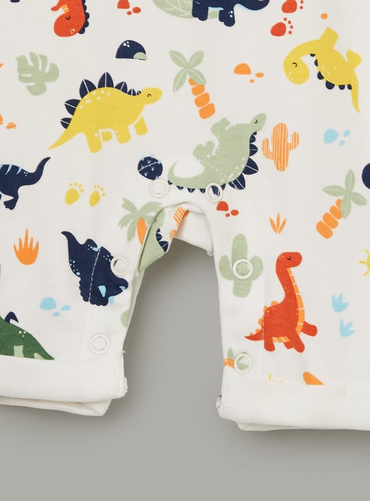 JUNIOR BABY Boys Printed Romper - Pack of 3
