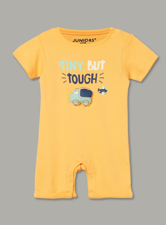 JUNIOR BABY Boys Printed Romper - Pack of 3