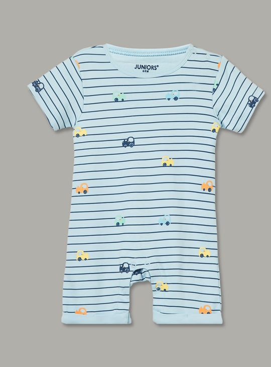 JUNIOR BABY Boys Printed Romper - Pack of 3