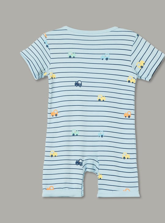 JUNIOR BABY Boys Printed Romper - Pack of 3