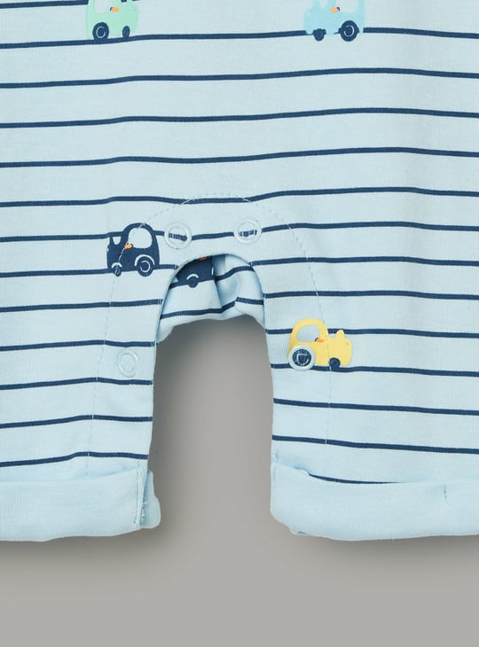 JUNIOR BABY Boys Printed Romper - Pack of 3