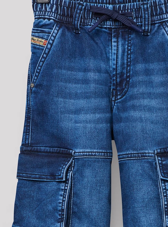 RUFF KIDS Boys Washed Straight Fit Cargos