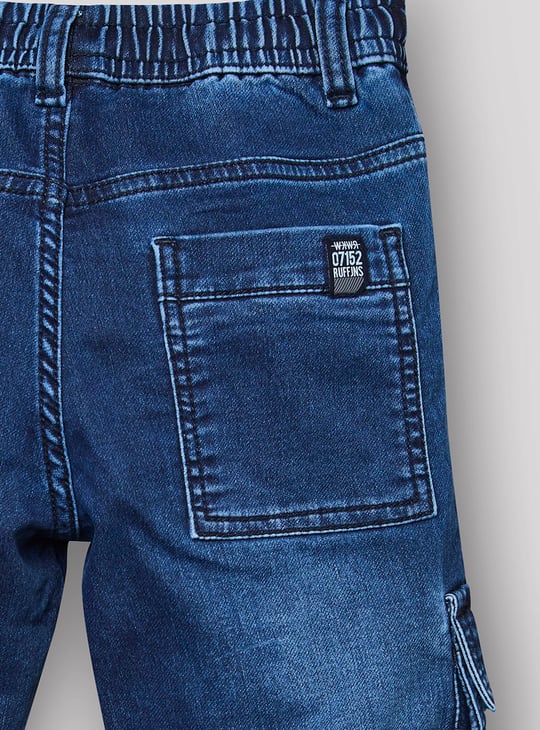 RUFF KIDS Boys Washed Straight Fit Cargos