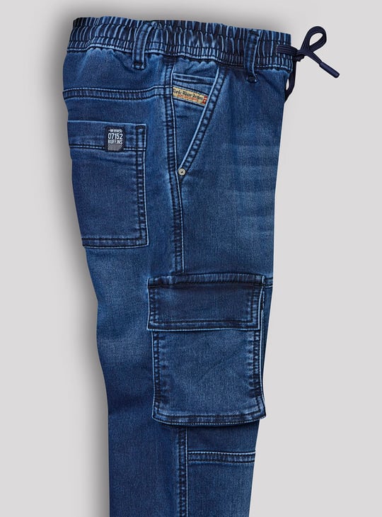 RUFF KIDS Boys Washed Straight Fit Cargos