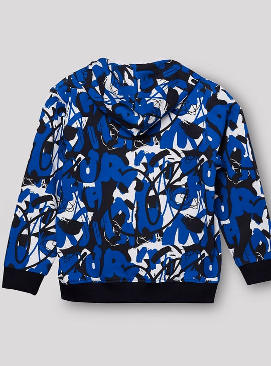 RUFF KIDS Boys Printed Hooded Sweatshirt