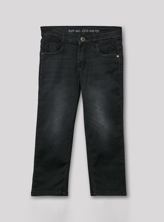 RUFF KIDS Boys Washed Straight Fit Jeans