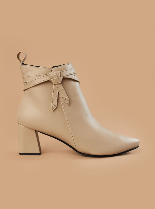 GINGER Block-Heel Ankle Boots