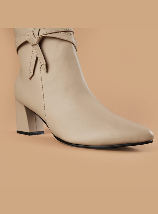 GINGER Block-Heel Ankle Boots