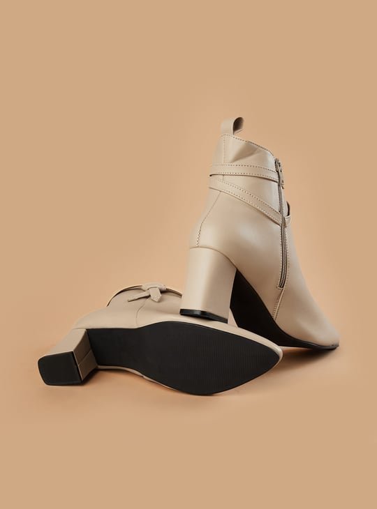 GINGER Block-Heel Ankle Boots