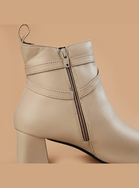 GINGER Block-Heel Ankle Boots