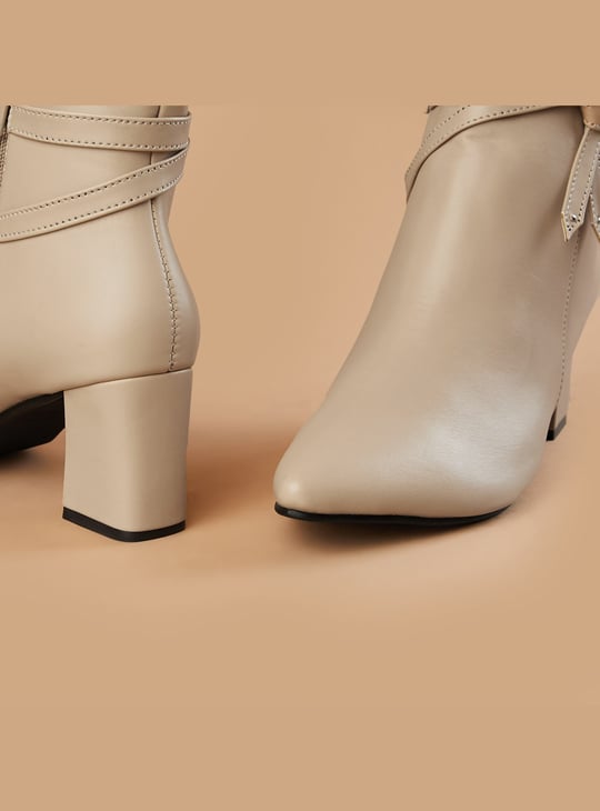 GINGER Block-Heel Ankle Boots