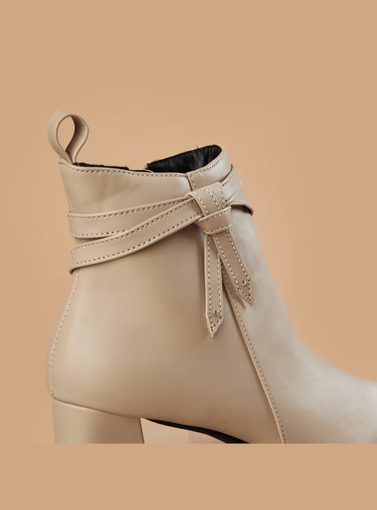 GINGER Block-Heel Ankle Boots