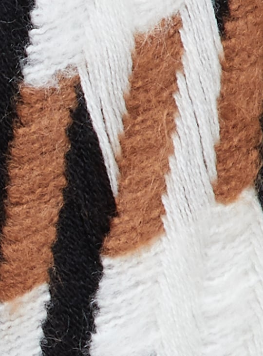 GINGER Woven Tassel Detail Stole