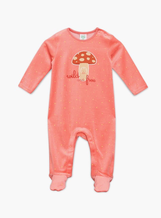 FS MINI KLUB Girls Embroidered Sleepsuit