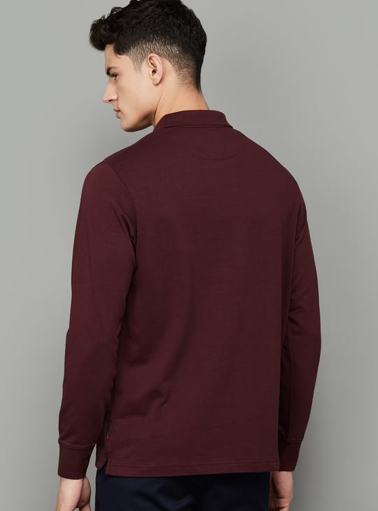 INDIAN TERRAIN Solid Regular Fit Polo T-shirt