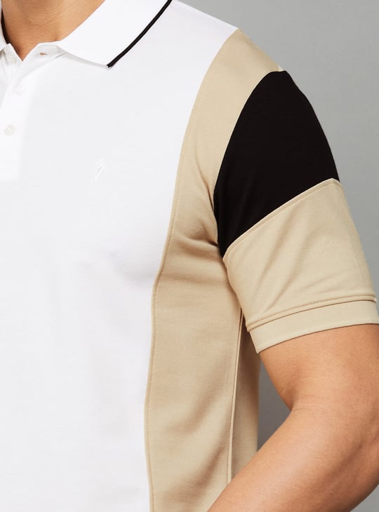 INDIAN TERRAIN Colourblocked Polo T-shirt