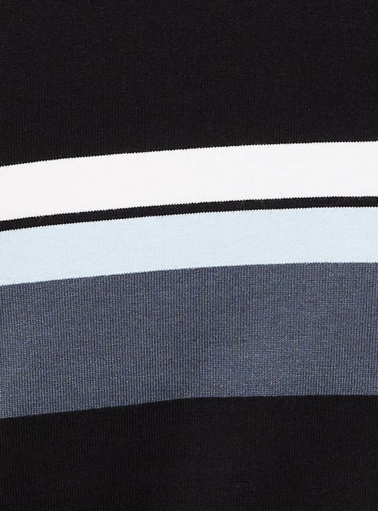 FAHRENHEIT Striped Polo T-shirt