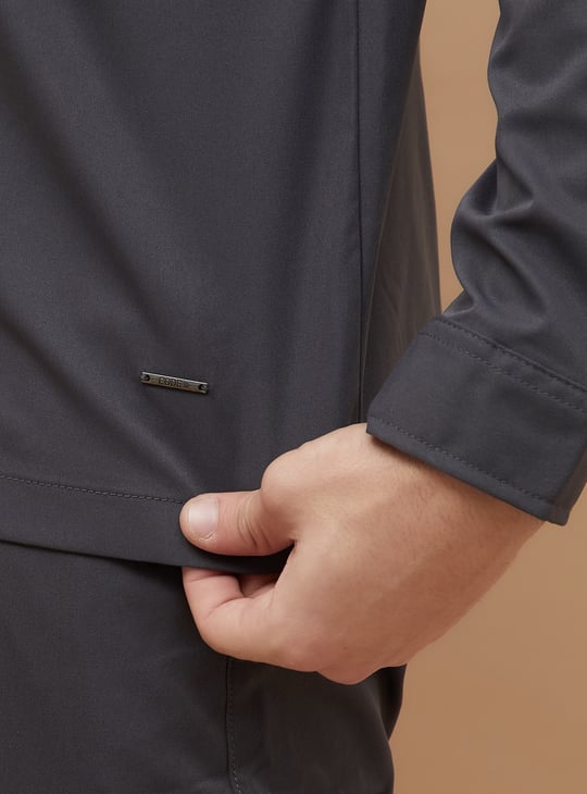 CODE Solid Regular Fit Shacket