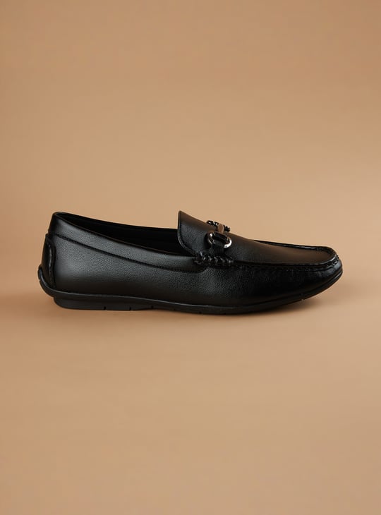 CODE Textured Horsebit Loafers