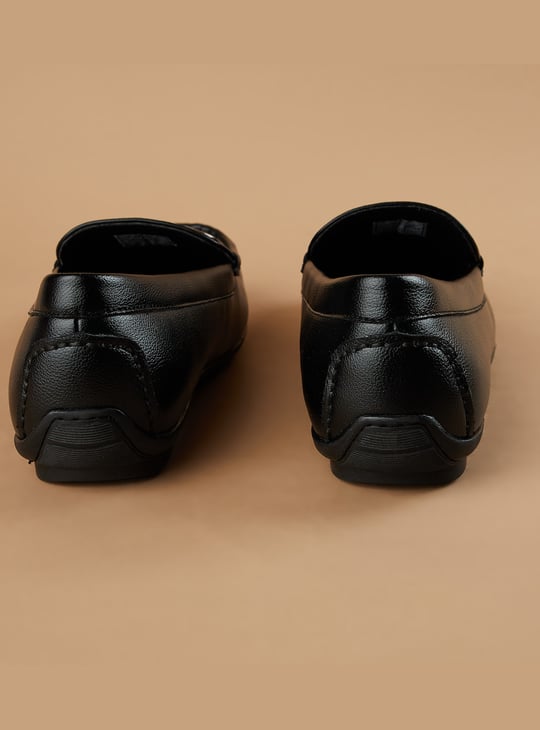 CODE Textured Horsebit Loafers