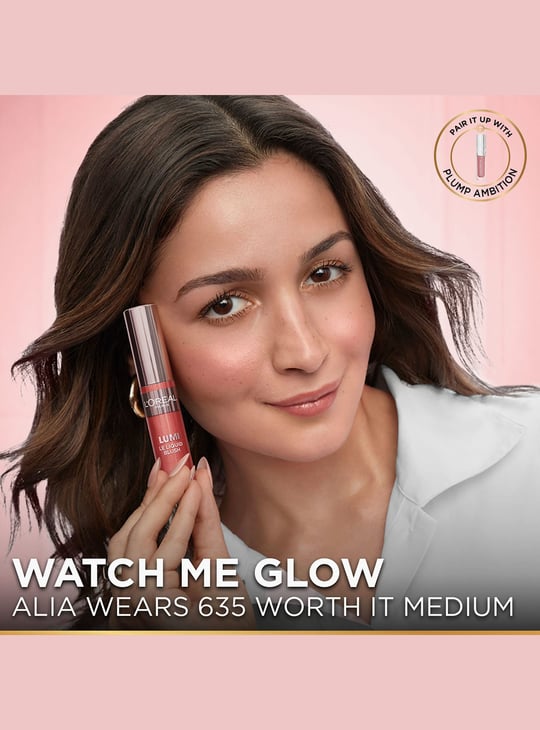 L'OREAL PARIS Lumi Le Liquid Blush - Glowy Worth It Medium 635 - 10ml