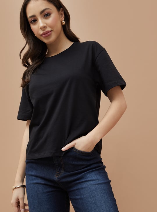 FAME FOREVER Solid T-shirt