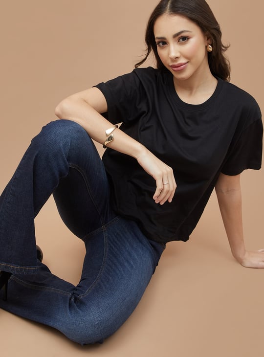 FAME FOREVER Solid T-shirt